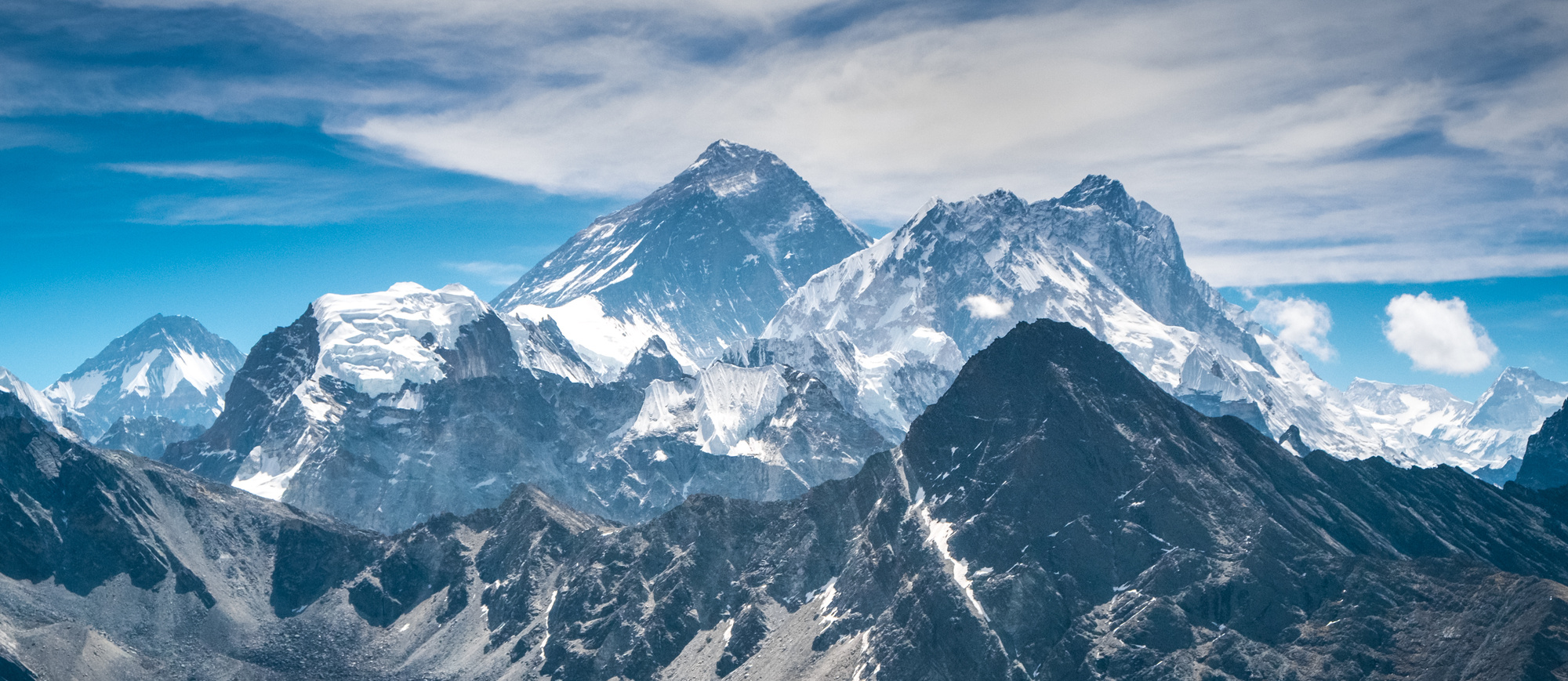 Beautiful snow-capped mountains